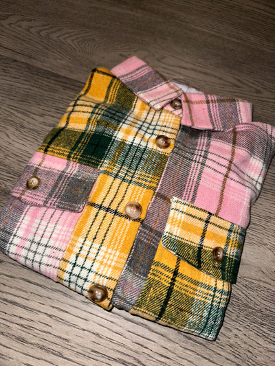 Plaid Date Flannel Top