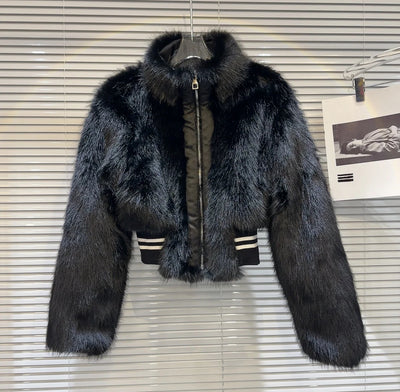 B-Luxe Fur Bomber Coat