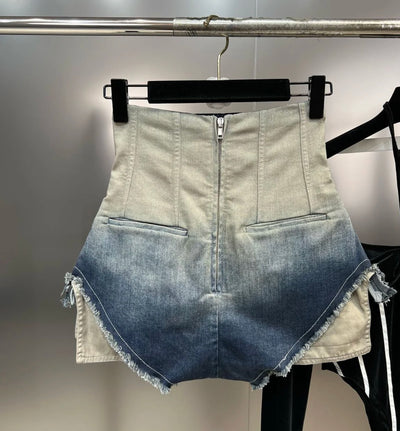 Rustic Mini Denim Shorts